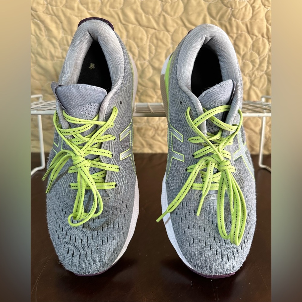Asics Womens Dynablast 2 Silver/yellow Size 8.5